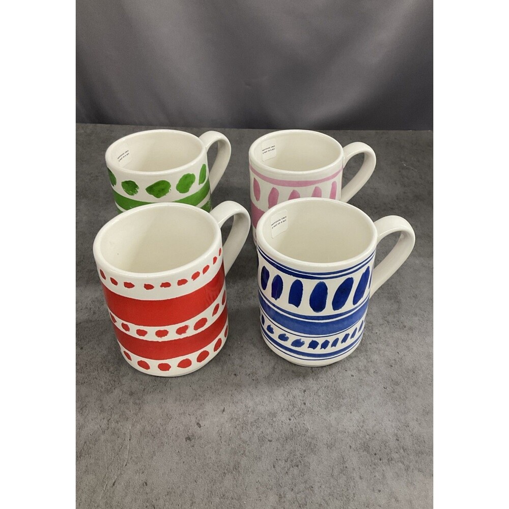 Kate Spade 4 Stacking Mugs All In Good Taste Lenox